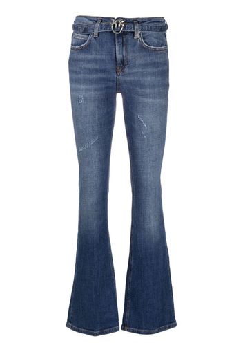 PINKO belted flared jeans - Blau