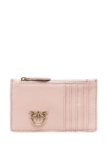 PINKO Love-Birds quilted wallet - Rosa