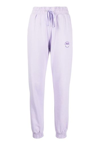 PINKO Love Birds-print track pants - Violett