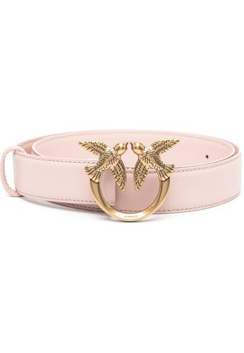 PINKO love bird buckle belt - Rosa