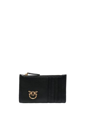 PINKO logo-detail leather purse - Schwarz