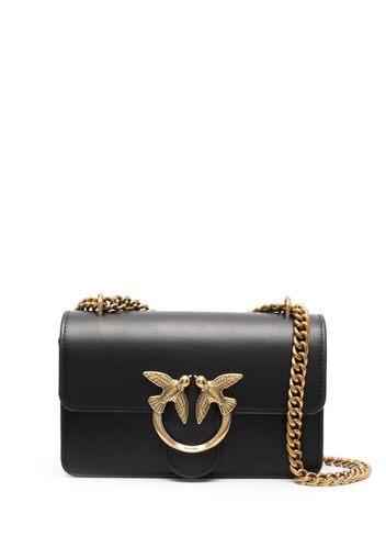 PINKO Love-Birds calf-leather shoulder bag - Schwarz