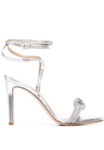 PINKO Anabia 105mm leather sandals - Silber