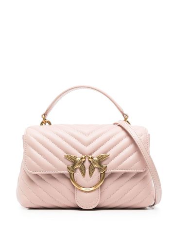 PINKO Love quilted top-handle bag - Rosa