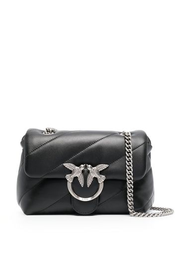 PINKO mini Love Puff leather shoulder bag - Schwarz