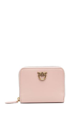 PINKO Love Birds leather wallet - Rosa