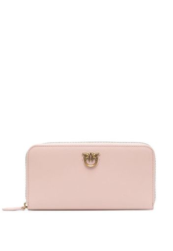 PINKO logo-plaque wallet - Rosa