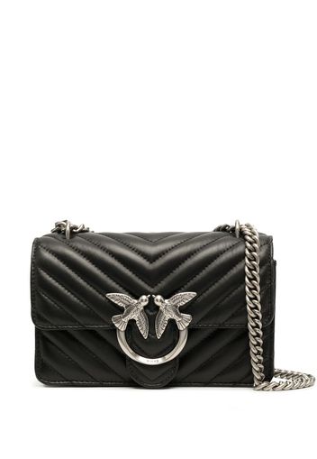 PINKO Lovebird quilted shoulder bag - Schwarz