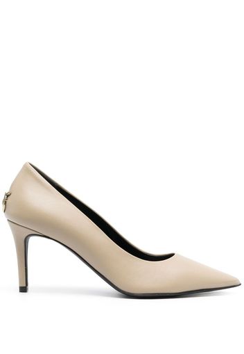 PINKO Virgie 85mm leather pumps - Nude