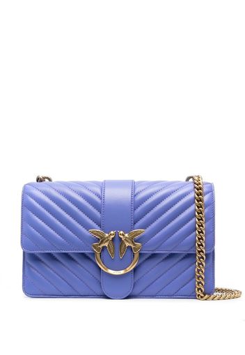 PINKO Love One quilted shoulder bag - Violett