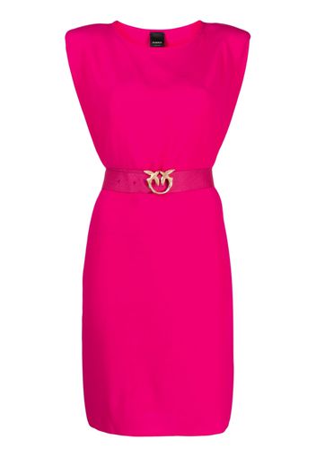 PINKO Love Birds buckle minidress - Rosa