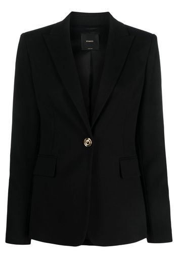 PINKO single-breasted button blazer - Schwarz