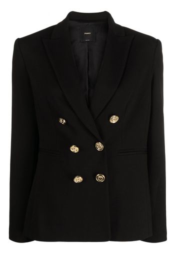 PINKO double-breasted stretch blazer - Schwarz