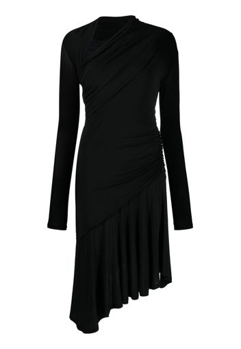 PINKO asymmetric long-sleeve dress - Schwarz