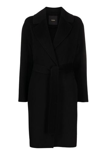 PINKO single-breasted wool coat - Schwarz