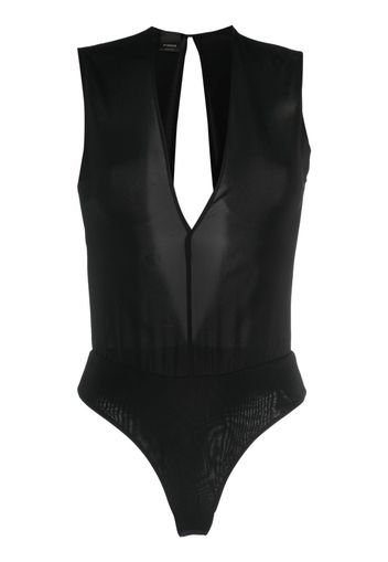 PINKO open-back detail body - Schwarz