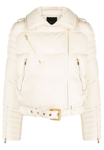 PINKO padded off-centre jacket - Nude