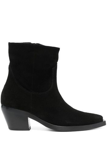 PINKO 55mm pointy-toe suede boots - Schwarz