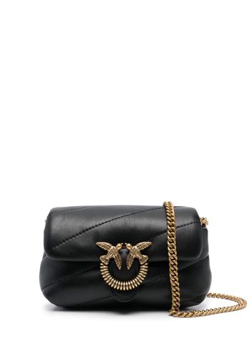 PINKO Love Puff leather mini bag - Schwarz