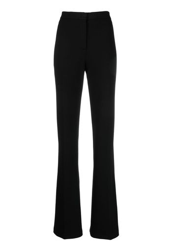 PINKO high-waisted flared crepe trousers - Schwarz