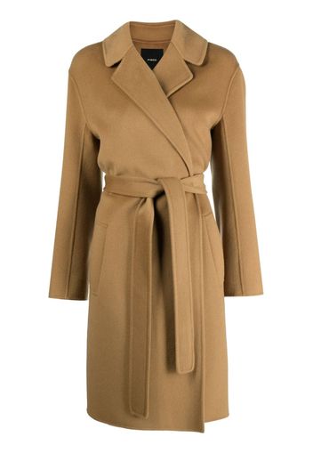 PINKO belted single-breasted coat - Braun