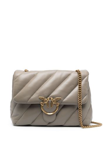 PINKO Love Big Puff leather shoulder bag - Nude