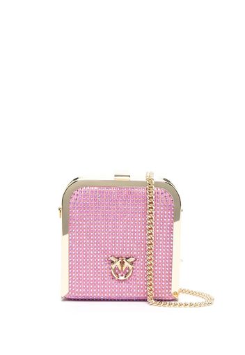 PINKO mini rhinestone clutch bag - Rosa