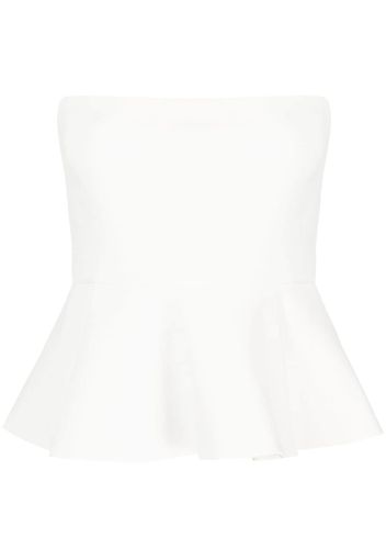 PINKO off-shoulder peplum top - Weiß