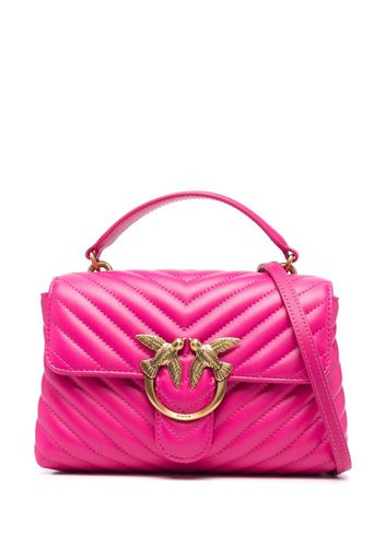 PINKO mini Lady Love leather shoulder bag - Rosa