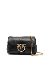 PINKO Love Micro Puff stud-detail mini bag - Schwarz