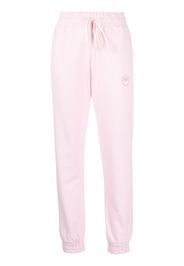 PINKO Love Birds-print track pants - Rosa