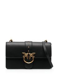 PINKO Love One leather crossbody bag - Schwarz