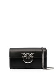 PINKO logo-plaque crossbody bag - Schwarz