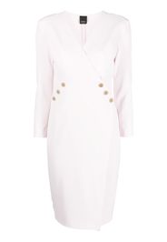 PINKO button-embellished wrap dress - Rosa