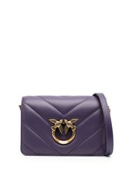 PINKO Love quilted crossbody bag - Violett