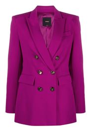 PINKO V-neck double-breasted blazer - Violett