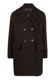 PINKO notched lapels double-breasted coat - Braun