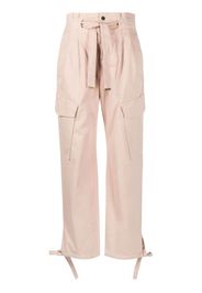 PINKO wide-leg trousers - Nude