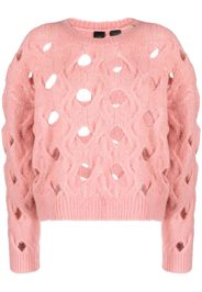 PINKO cable knit cut-out jumper - Rosa