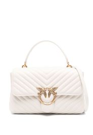 PINKO Love One quilted shoulder bag - Nude