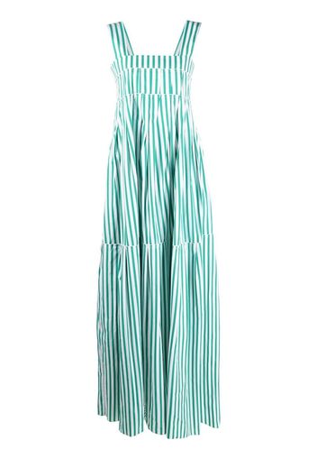 Plan C stripe-print maxi dress - Grün