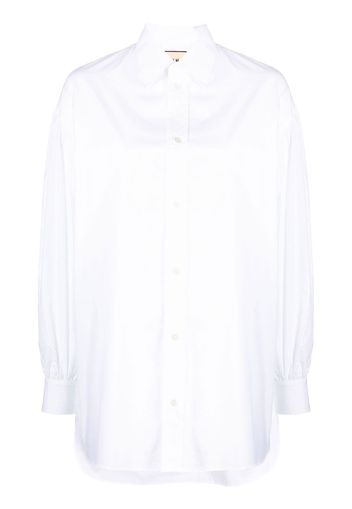 Plan C long puff sleeves shirt - Weiß