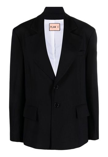 Plan C single-breasted blazer - Blau