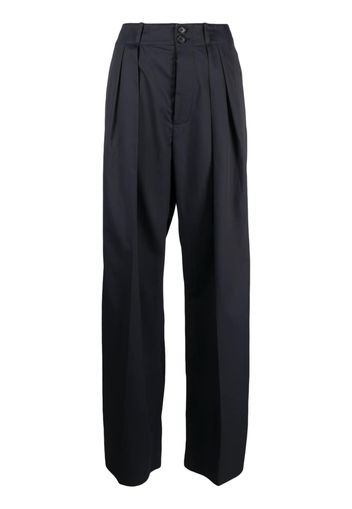 Plan C box-pleat tailored trousers - Blau