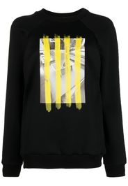 Plan C graphic-print detail sweatshirt - Schwarz