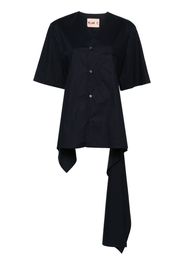 Plan C short-sleeve cotton shirt - Blau