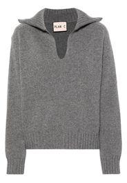 Plan C Melierter Pullover - Grau