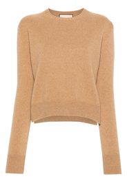 Plan C Pullover mit Seitenschlitzen - Braun