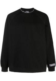 Pleasures embroidered raglan-sleeve sweatshirt - Schwarz