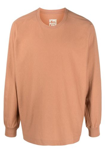 Homme Plissé Issey Miyake Langarmshirt mit engen Bündchen - Nude